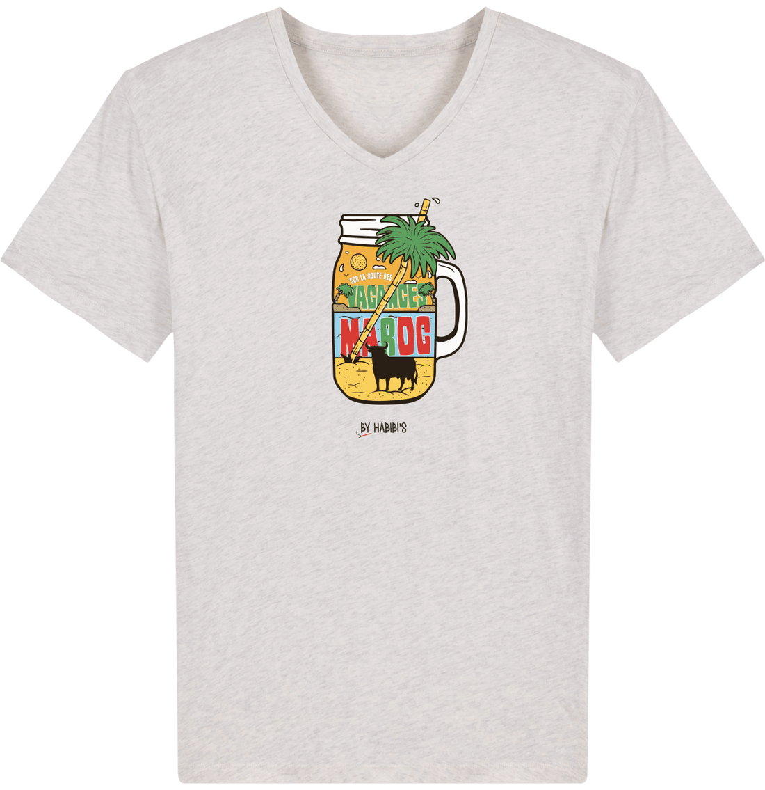 Homme>Tee-shirts - T-Shirt Homme Col V été Maroc