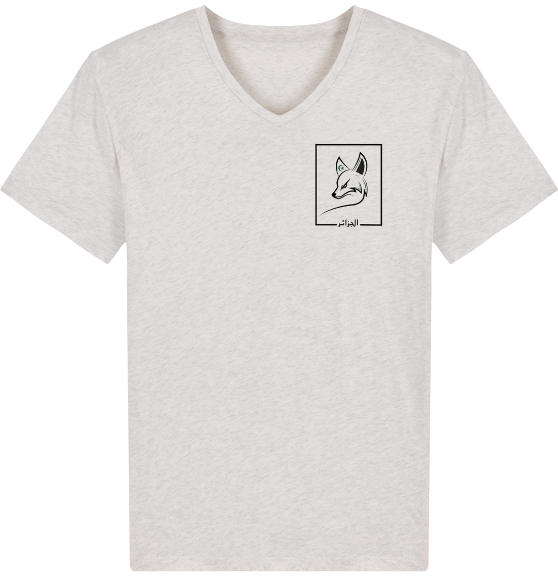 Homme>Tee-shirts - T-Shirt Homme Col V Fanion Fennec Algérie 2022