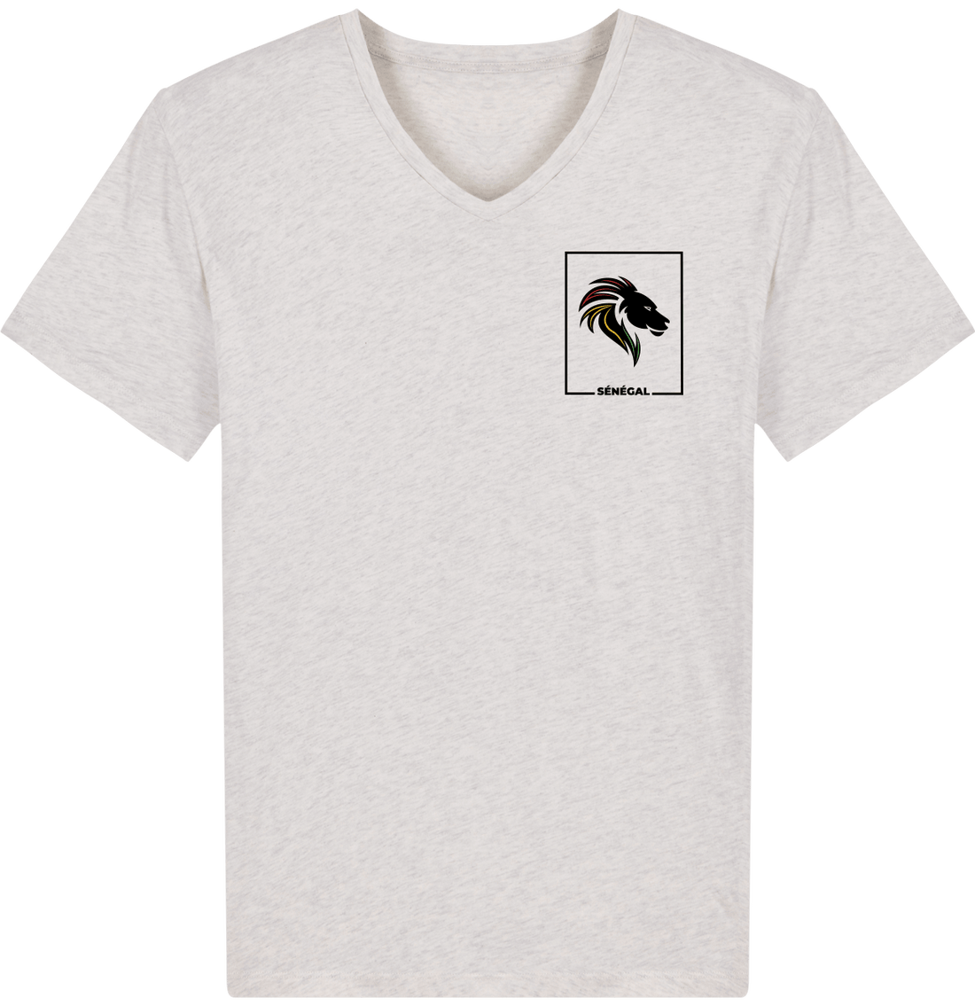 Homme>Tee-shirts - T-Shirt Homme Col V Fanion Lions De La Teranga 2022