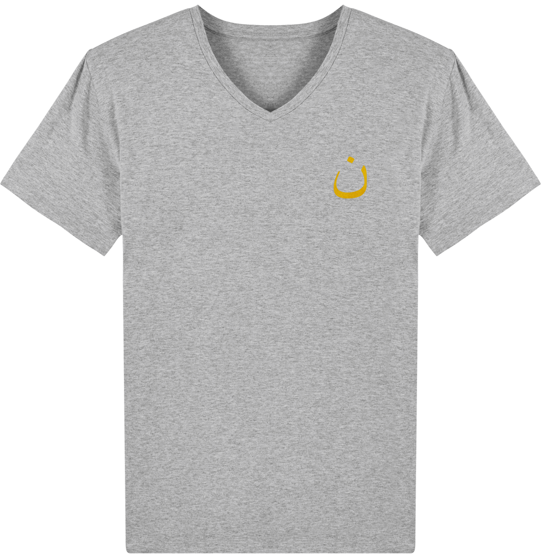Homme>Tee-shirts - T-Shirt Homme Col V Lettre Arabe Noun