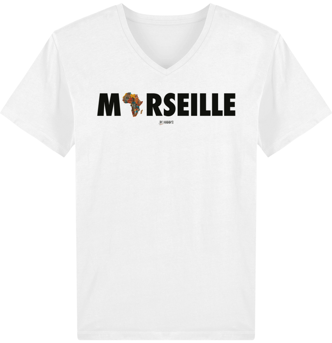 Homme>Tee-shirts - T-Shirt Homme Col V Marseille