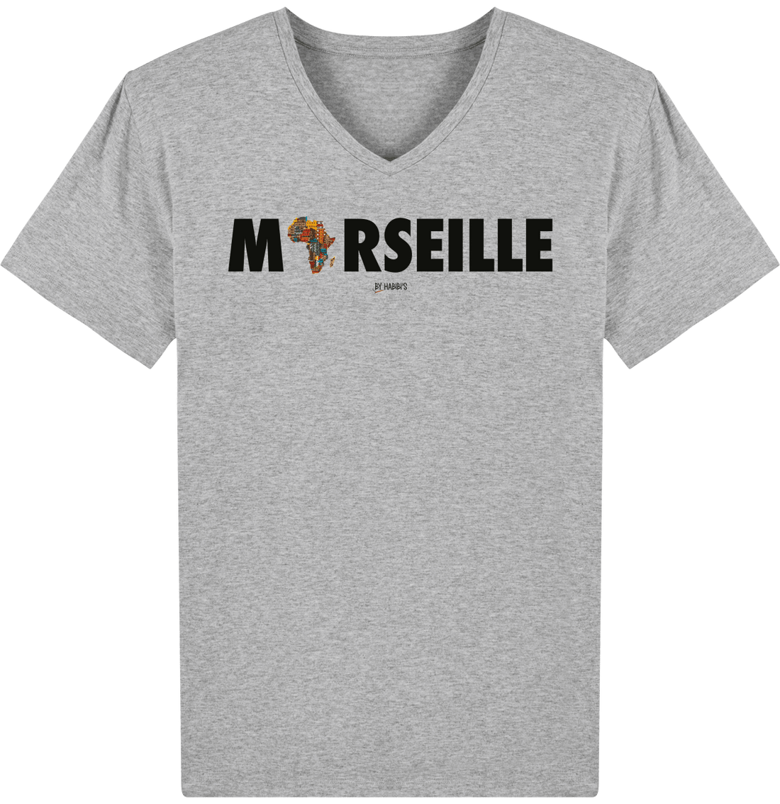 Homme>Tee-shirts - T-Shirt Homme Col V Marseille