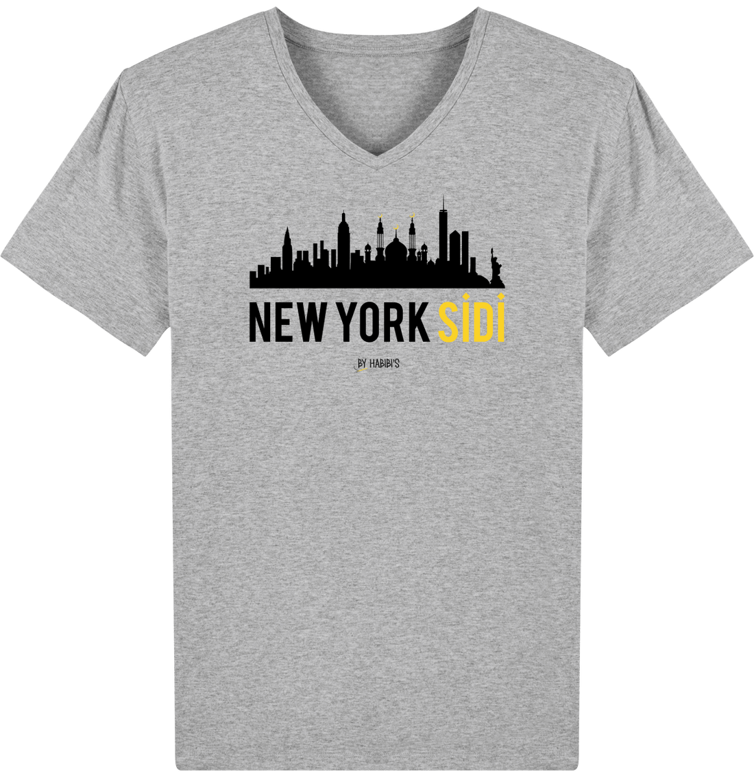 Homme>Tee-shirts - T-Shirt Homme Col V New York Sidi