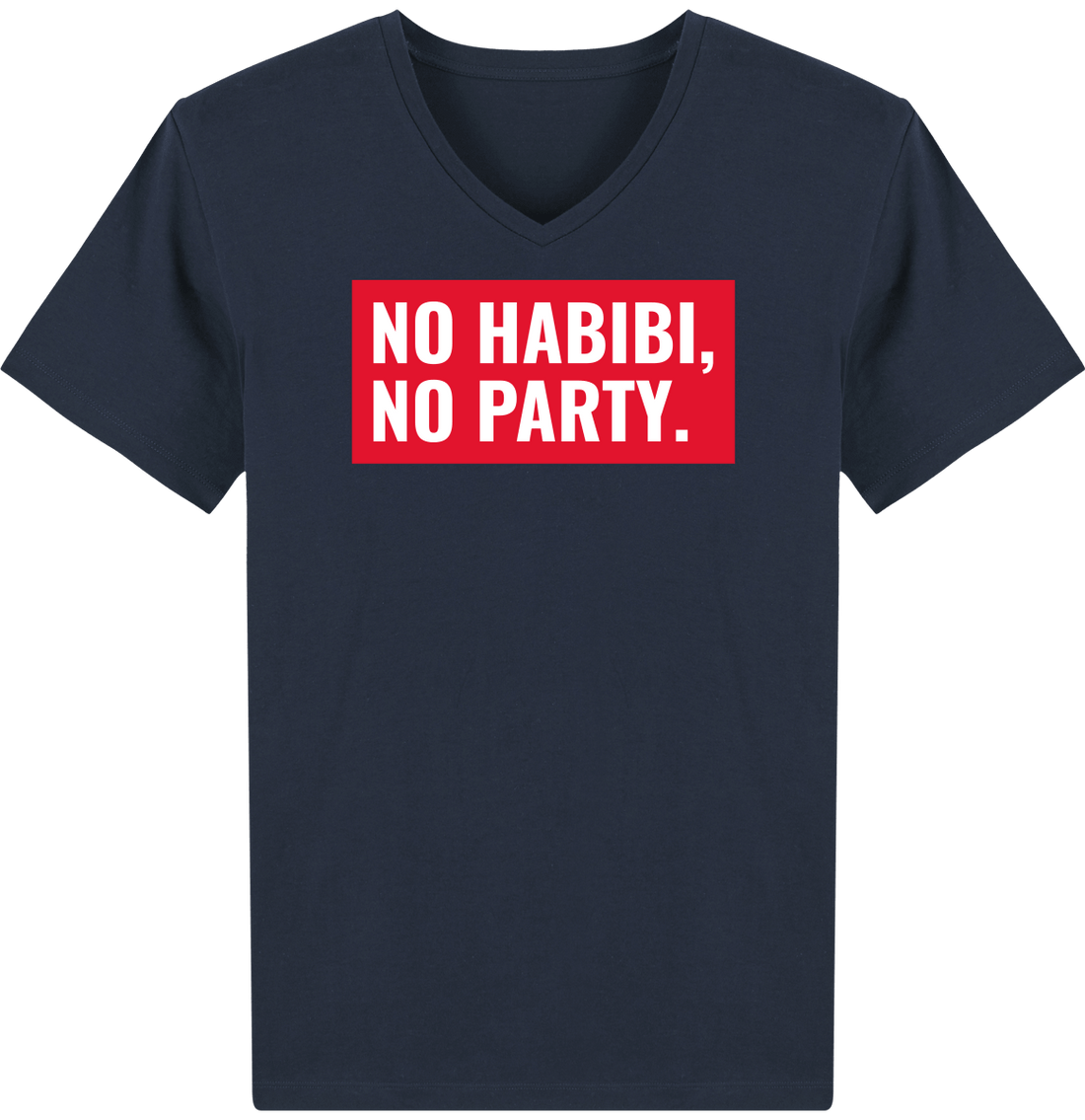 Homme>Tee-shirts - T-Shirt Homme Col V No Habibi No Party