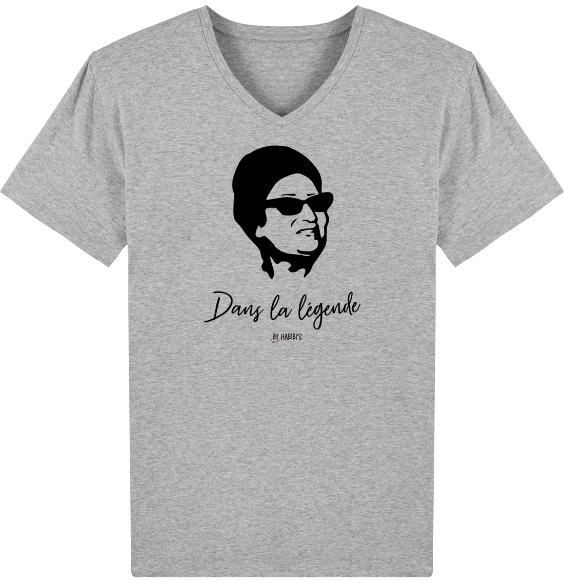 Homme>Tee-shirts - T-Shirt Homme Col V Oum Kalthoum La Légende