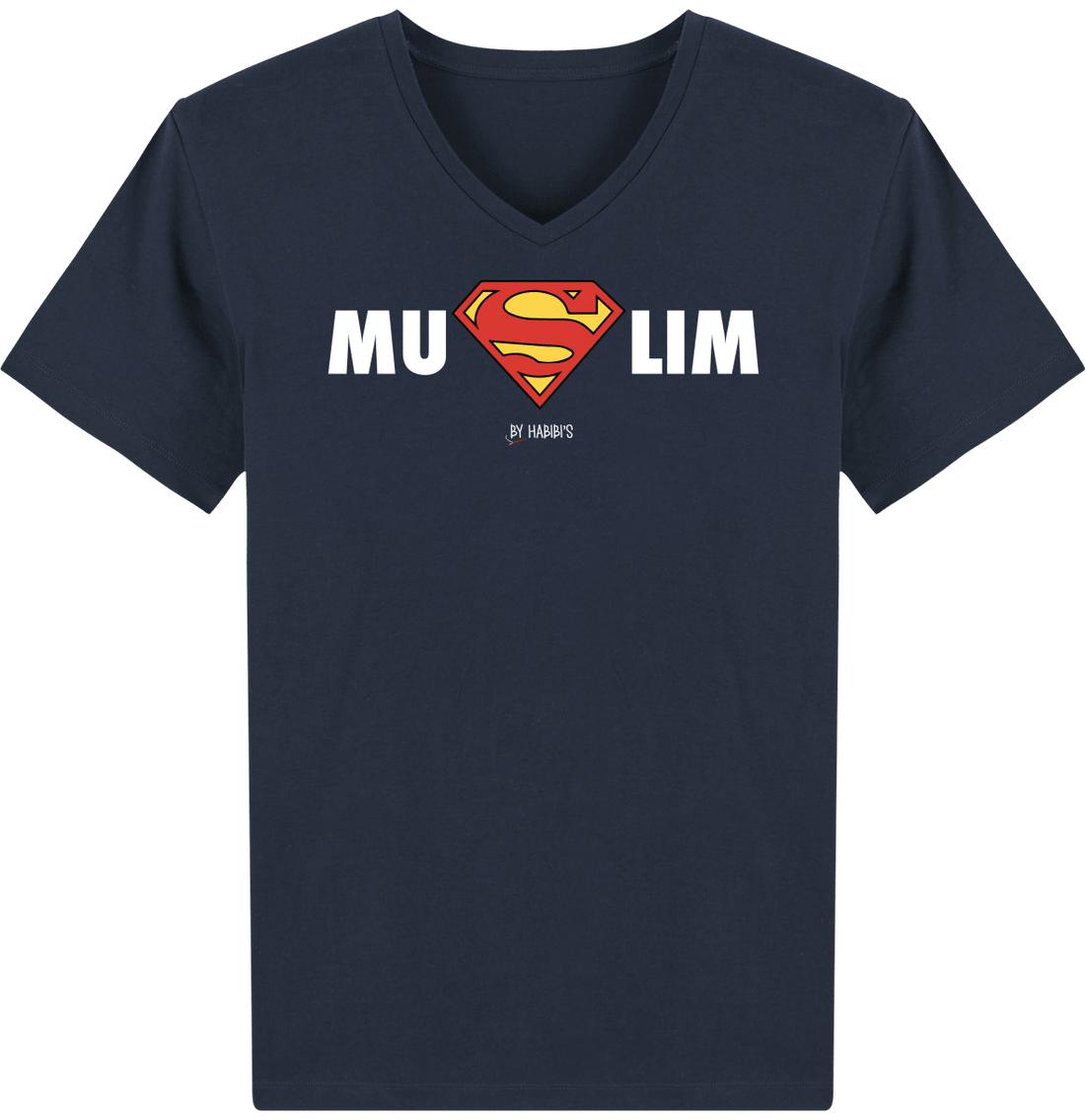 Homme>Tee-shirts - T-Shirt Homme Col V Super Muslim