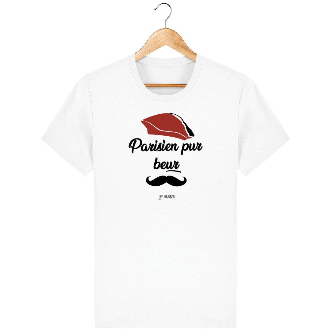 Unisexe>Tee-shirts - T-Shirt Homme <br> Parisien Pur Beur