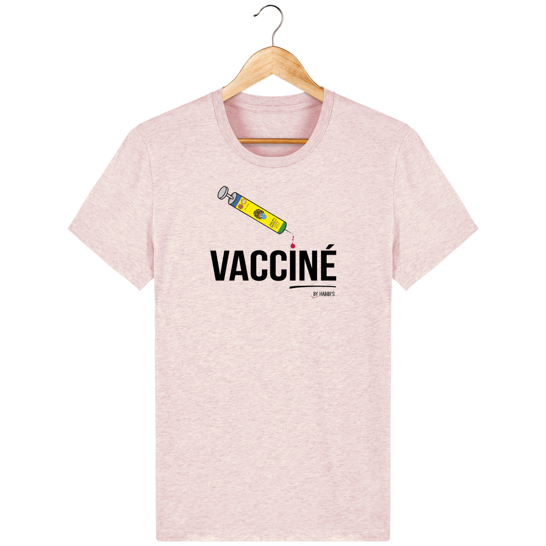 Unisexe>Tee-shirts - T-Shirt Homme <br> Vacciné Harissa